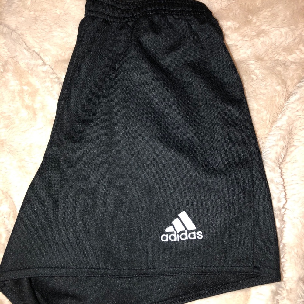 Adidas black shorts w adjustable strings